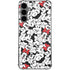 Disney Minnie Mouse Red Color Pop Face Pattern Galaxy S24 Plus Clear Case