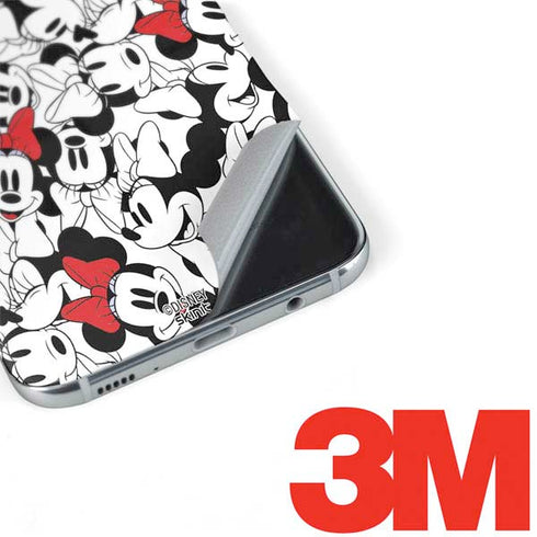 Disney Minnie Mouse Red Color Pop Face Pattern Galaxy S8 Skin