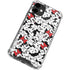 Disney Minnie Mouse Red Color Pop Face Pattern iPhone 12 Clear Case