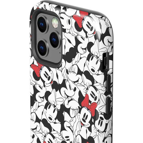 Disney Minnie Mouse Red Color Pop Face Pattern iPhone 12 Pro Impact Case