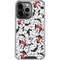 Disney Minnie Mouse Red Color Pop Face Pattern iPhone 13 Pro Clear Case