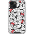 Disney Minnie Mouse Red Color Pop Face Pattern iPhone 14 Plus Clear Case