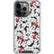 Disney Minnie Mouse Red Color Pop Face Pattern iPhone 15 Pro Clear Case