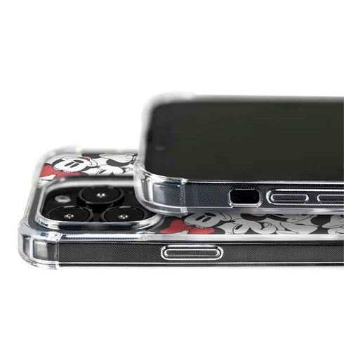 Disney Minnie Mouse Red Color Pop Face Pattern iPhone 14 Pro Max MagSafe Case