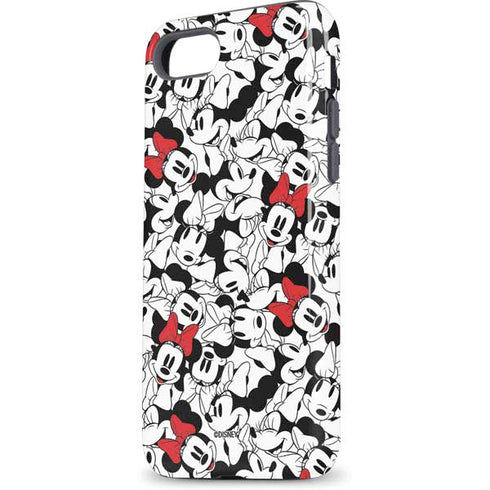 Disney Minnie Mouse Red Color Pop Face Pattern iPhone 7 Pro Case