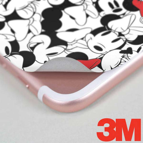 Disney Minnie Mouse Red Color Pop Face Pattern iPhone 8 Skin