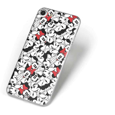 Disney Minnie Mouse Red Color Pop Face Pattern iPhone 8 Skin