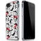 Disney Minnie Mouse Red Color Pop Face Pattern iPhone SE (2nd & 3rd Gen) Clear Case