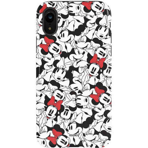 Disney Minnie Mouse Red Color Pop Face Pattern iPhone XR Pro Case