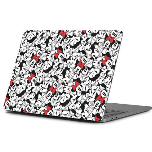 Disney Minnie Mouse Red Color Pop Face Pattern Apple MacBook Pro 13-inch Skin