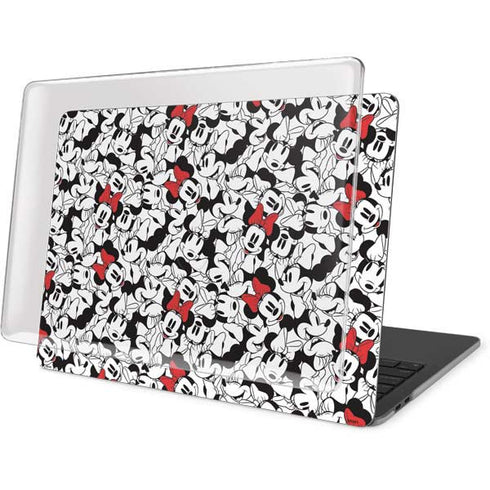 Disney Minnie Mouse Red Color Pop Face Pattern MacBook Pro 15in (2016-19) Case plus Skin
