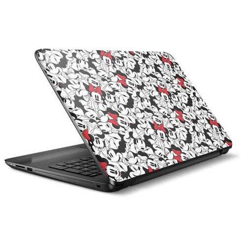 Disney Minnie Mouse Red Color Pop Face Pattern HP Notebook Skin