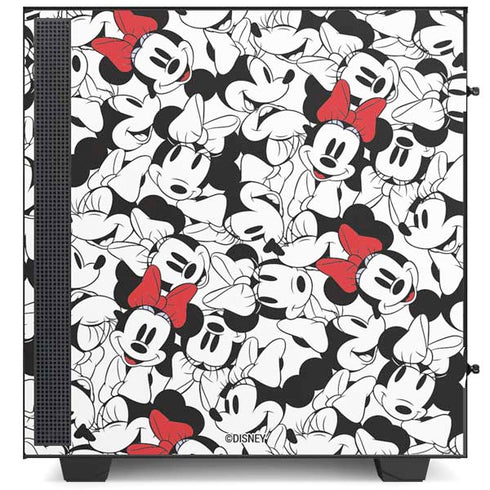 Disney Minnie Mouse Red Color Pop Face Pattern NZXT H510 Compact ATX Mid-Tower Case Skin