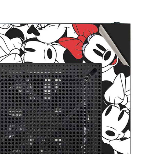 Disney Minnie Mouse Red Color Pop Face Pattern NZXT H510 Compact ATX Mid-Tower Case Skin