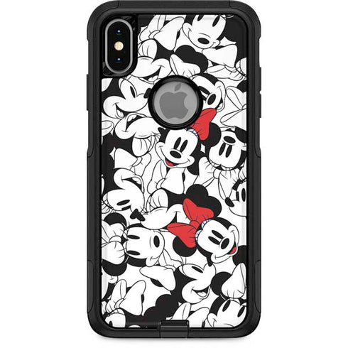Disney Minnie Mouse Red Color Pop Face Pattern Otterbox Commuter iPhone Skin