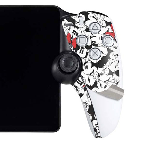 Disney Minnie Mouse Red Color Pop Face Pattern PlayStation Portal Remote Player Skin