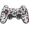 Disney Minnie Mouse Red Color Pop Face Pattern PS3 Dual Shock wireless controller Skin