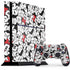 Disney Minnie Mouse Red Color Pop Face Pattern PS4 Console and Controller Bundle Skin