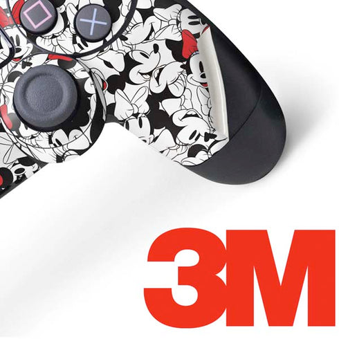 Disney Minnie Mouse Red Color Pop Face Pattern PS4 Controller Skin