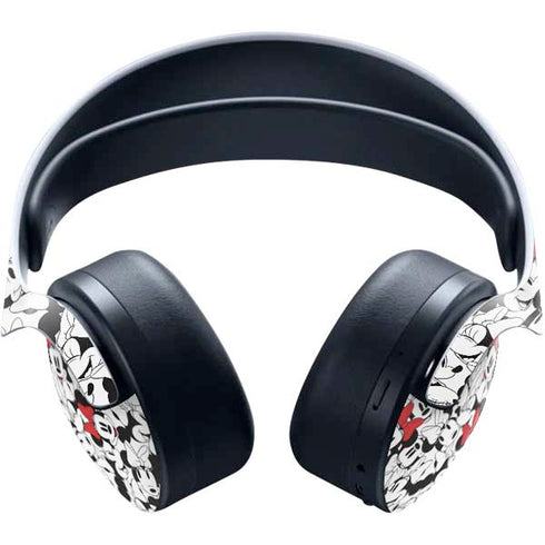 Disney Minnie Mouse Red Color Pop Face Pattern PULSE 3D Wireless Headset for PS5 Skin