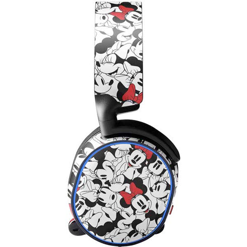 Disney Minnie Mouse Red Color Pop Face Pattern SteelSeries Arctis 5 Skin