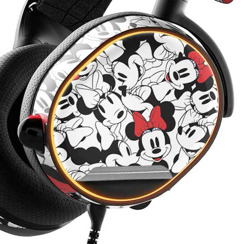 Disney Minnie Mouse Red Color Pop Face Pattern SteelSeries Arctis 5 Skin