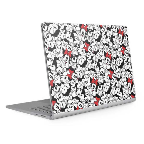Disney Minnie Mouse Red Color Pop Face Pattern Surface Book 2 13.5in Skin