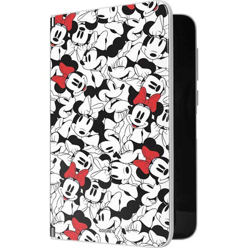 Disney Minnie Mouse Red Color Pop Face Pattern Surface Duo Skin