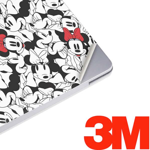 Disney Minnie Mouse Red Color Pop Face Pattern Surface Laptop 2 Skin
