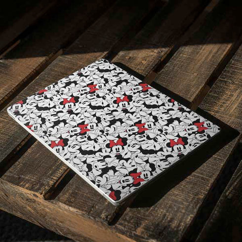 Disney Minnie Mouse Red Color Pop Face Pattern Surface Laptop 2 Skin