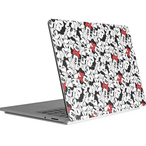Disney Minnie Mouse Red Color Pop Face Pattern Surface Laptop Studio Skin