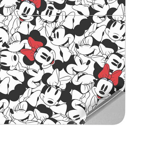 Disney Minnie Mouse Red Color Pop Face Pattern Surface Laptop Studio Skin