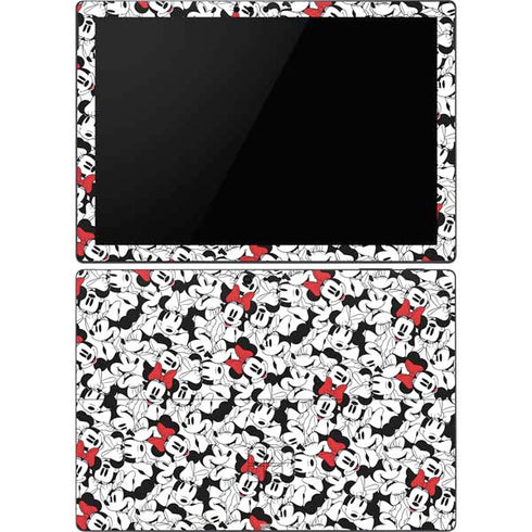 Disney Minnie Mouse Red Color Pop Face Pattern Surface Pro 6 Skin