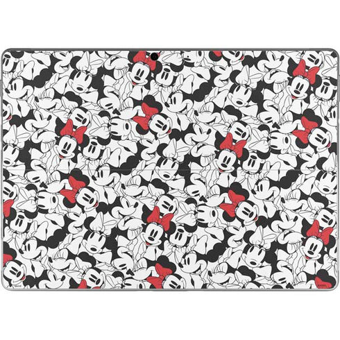 Disney Minnie Mouse Red Color Pop Face Pattern Surface Pro 8 Skin