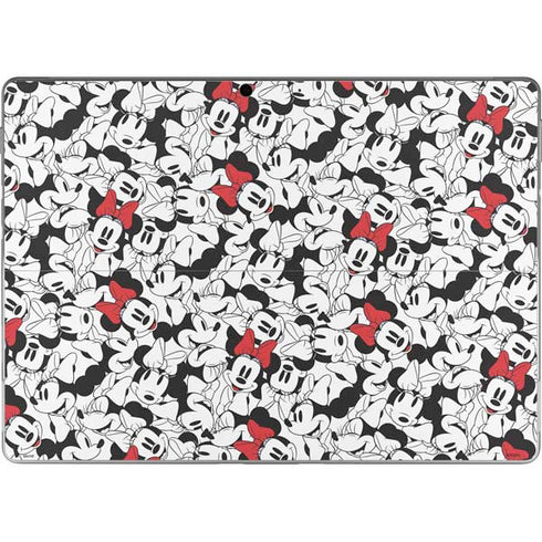 Disney Minnie Mouse Red Color Pop Face Pattern Surface Pro 9 Skin