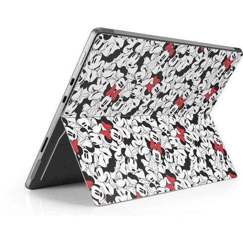 Disney Minnie Mouse Red Color Pop Face Pattern Surface Pro 9 Skin