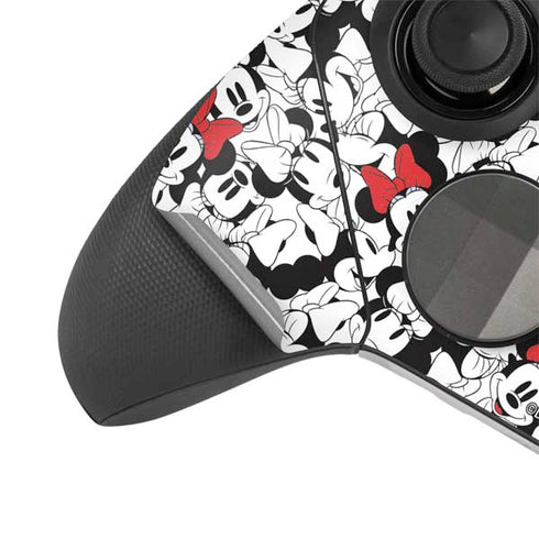Disney Minnie Mouse Red Color Pop Face Pattern Xbox Elite Wireless Controller Series 2 Skin