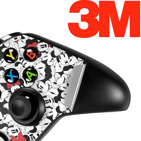 Disney Minnie Mouse Red Color Pop Face Pattern Xbox One S Controller Skin