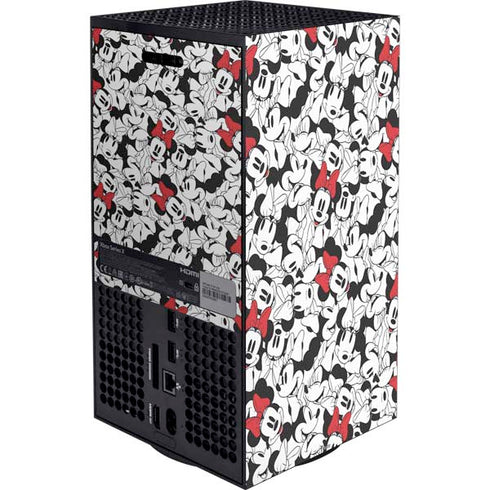 Disney Minnie Mouse Red Color Pop Face Pattern Xbox Series X Bundle Skin