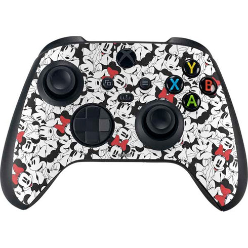 Disney Minnie Mouse Red Color Pop Face Pattern Xbox Series X Bundle Skin