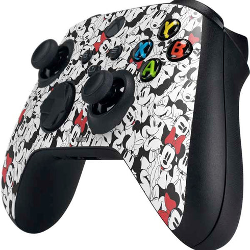 Disney Minnie Mouse Red Color Pop Face Pattern Xbox Series X Controller Skin