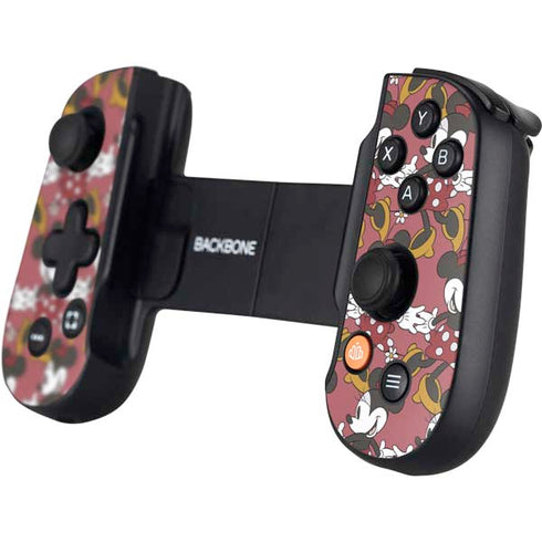 Disney Minnie Mouse Dancing Pattern Backbone One for iPhone Game Controller Skin