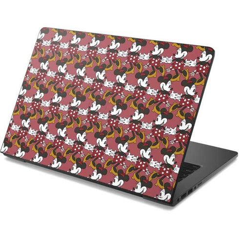 Disney Minnie Mouse Dancing Pattern Dell Chromebook Skin