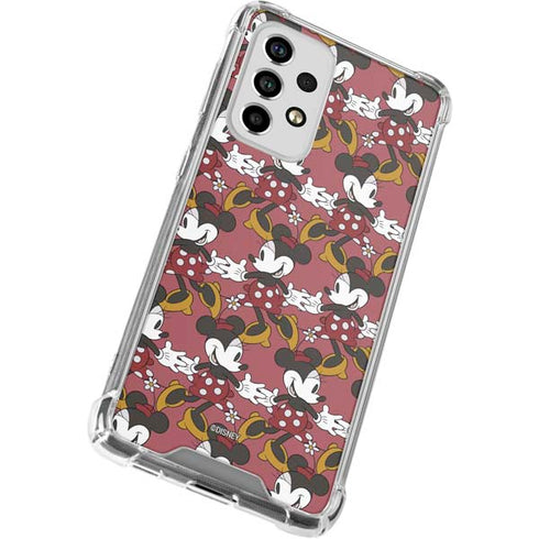 Disney Minnie Mouse Dancing Pattern Galaxy A53 5G Clear Case