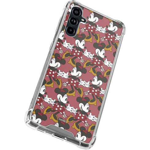Disney Minnie Mouse Dancing Pattern Galaxy A54 5G Clear Case