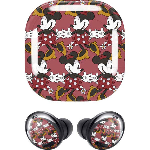 Disney Minnie Mouse Dancing Pattern Galaxy Buds Pro Skin