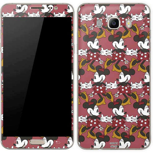 Disney Minnie Mouse Dancing Pattern Galaxy J7 Skin