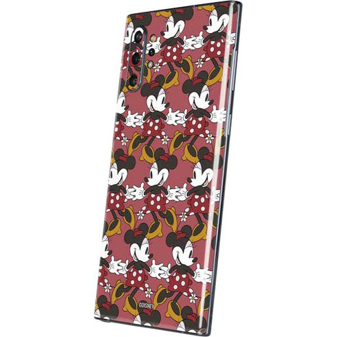 Disney Minnie Mouse Dancing Pattern Galaxy Note 10 Plus Skin