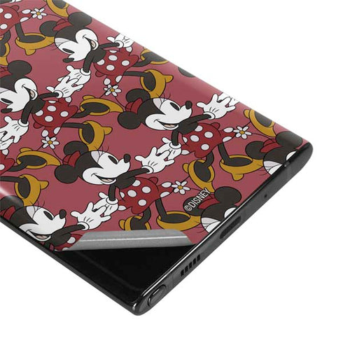 Disney Minnie Mouse Dancing Pattern Galaxy Note 10 Skin