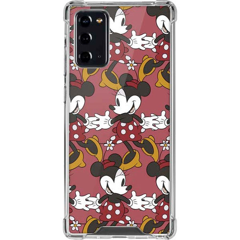 Disney Minnie Mouse Dancing Pattern Galaxy Note20 5G Clear Case
